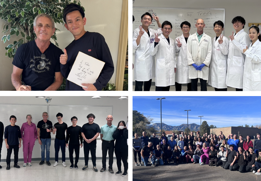 アメリカでの解剖学実習の様子